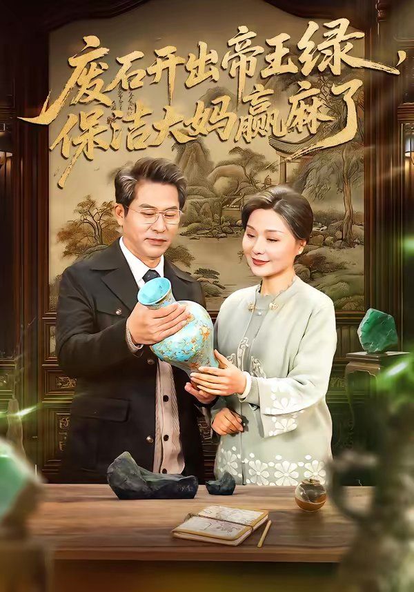 废石开出帝王绿，保洁大妈赢麻了}