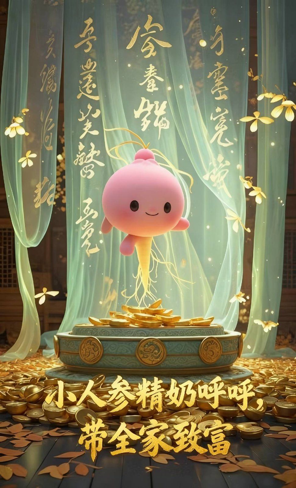 小人参精奶呼呼带全家暴富}