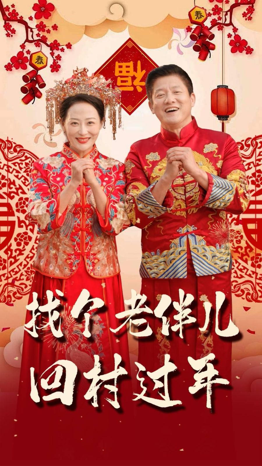 找个老伴儿回村过年}